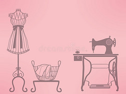 縫紉機卡通